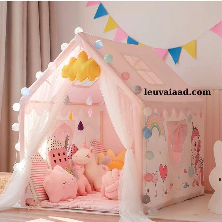 Portable Children's Tent for Kids Tent Toys for Girls Princess