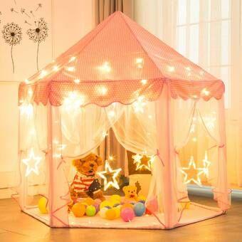 Portable Children's Tent for Kids Tent Toys for Girls Princess
