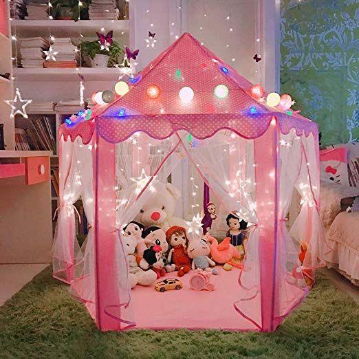 Portable Children's Tent for Kids Tent Toys for Girls Princess