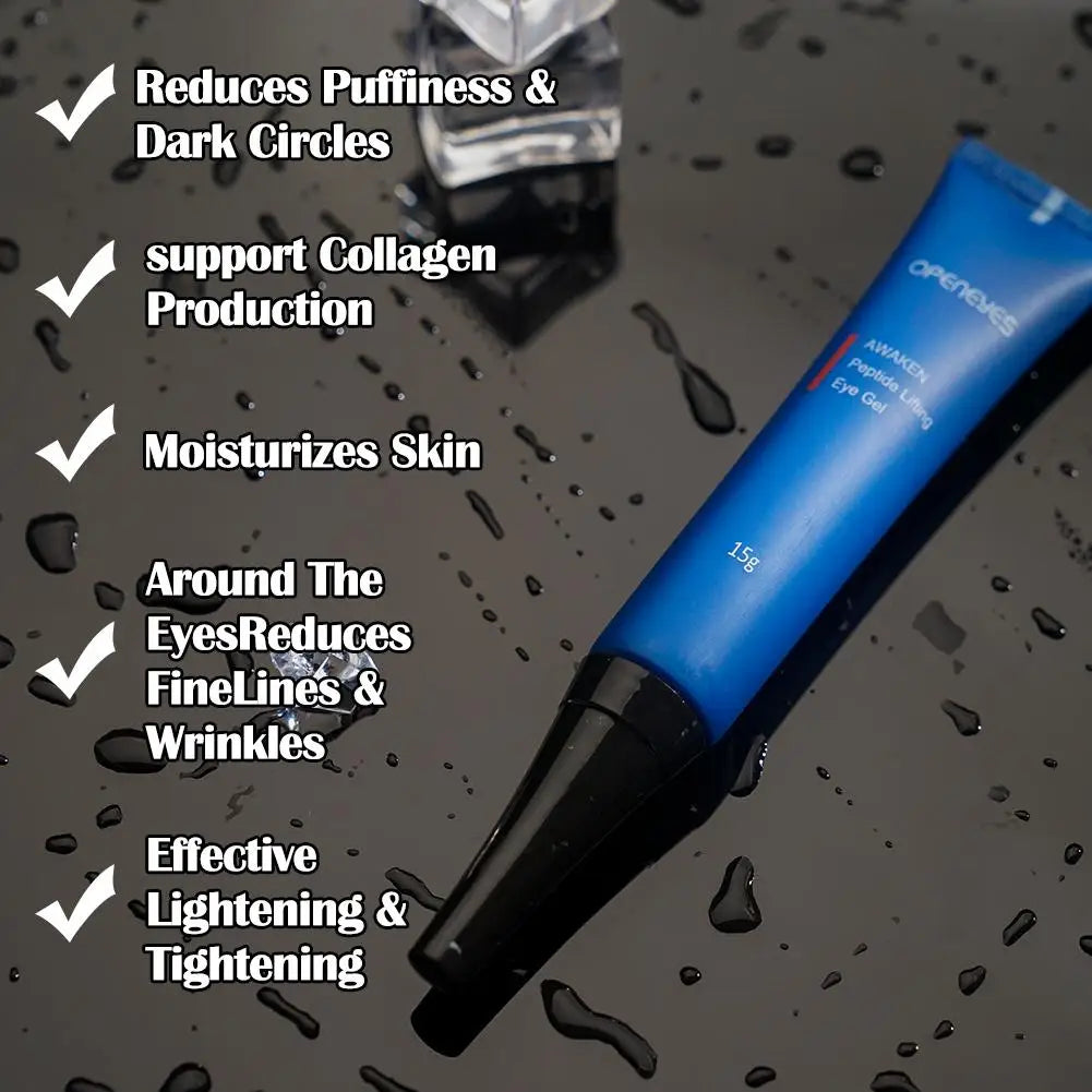 Openeyes Peptide Lifting Eye Gel – Moisturizing | Fade Puffiness | Fine Lines | Dark Circles