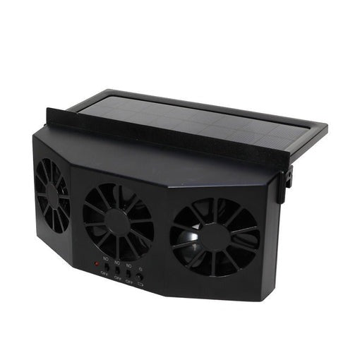 Solar Powered Car Fan – Auto Window Air Vent Cooling System